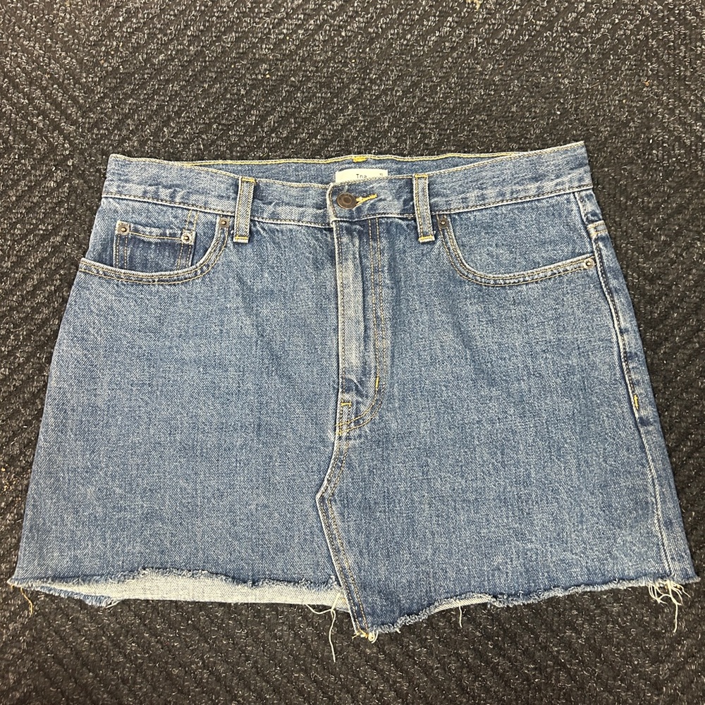 Denim mini skirt